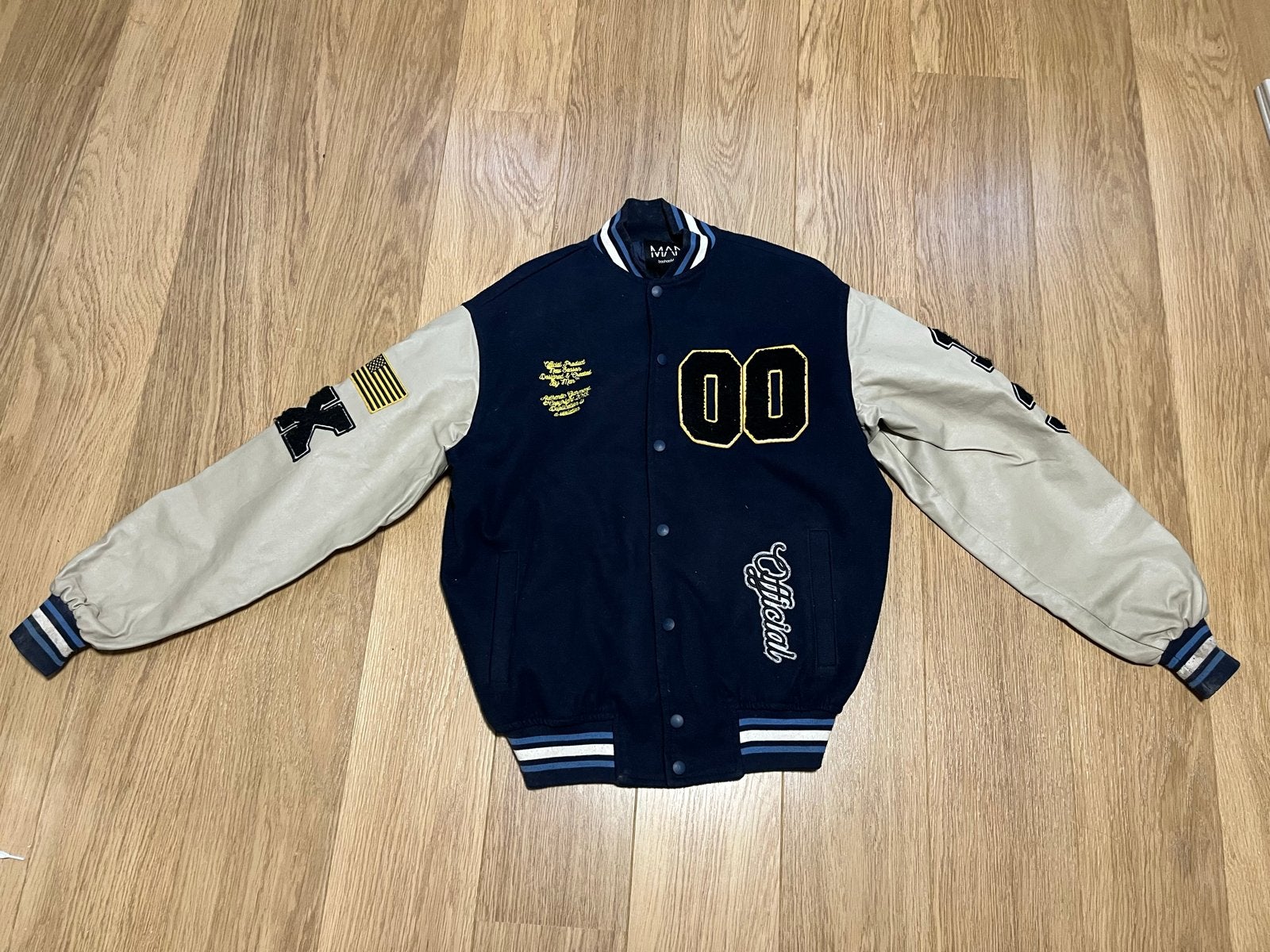 Heren Varsity Jas maat xs, Ophalen of Verzenden, Gedragen, Maat 46 (S) of kleiner, Blauw
