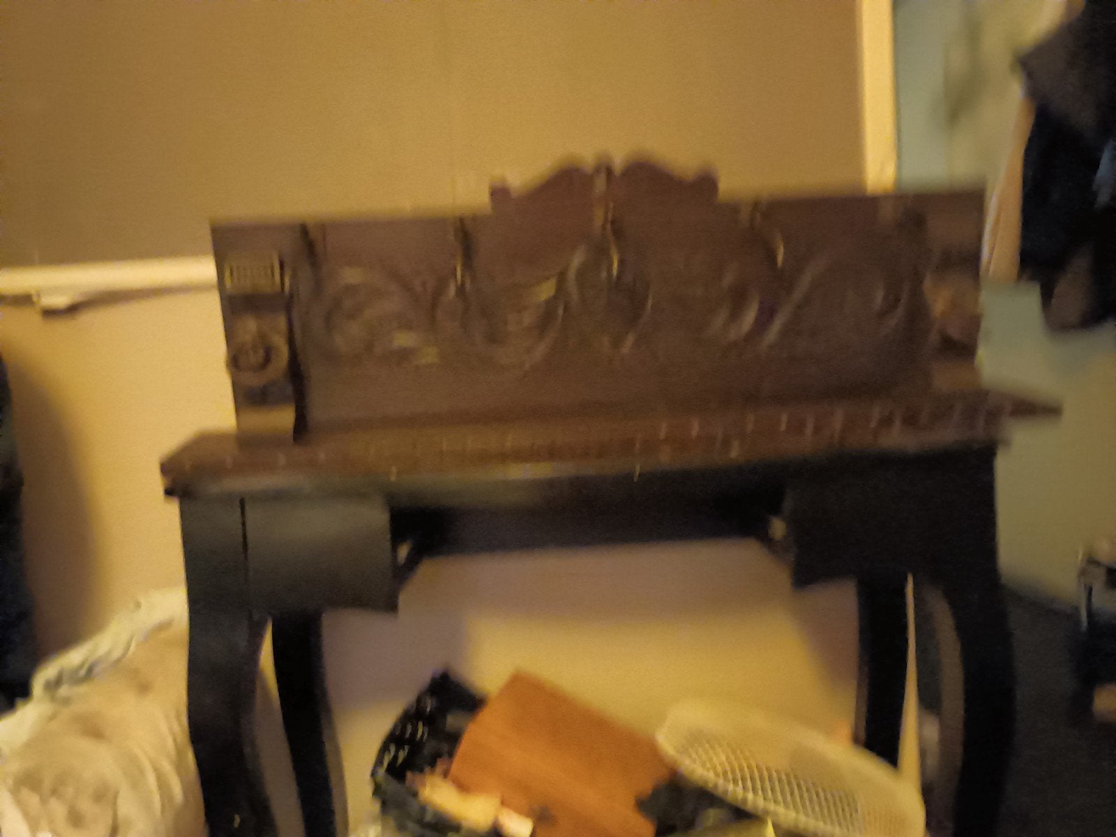 Antieke kapstok met houtsnijwerk, Ophalen of Verzenden