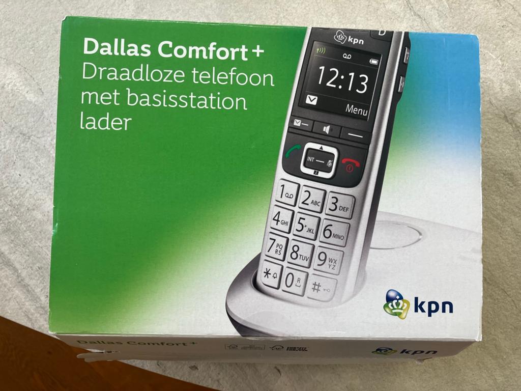KPN Dect telefoon, Dallas Comfort Plus prestige, Telecommunicatie, Vaste telefoons | Handsets en Draadloos, Ophalen of Verzenden