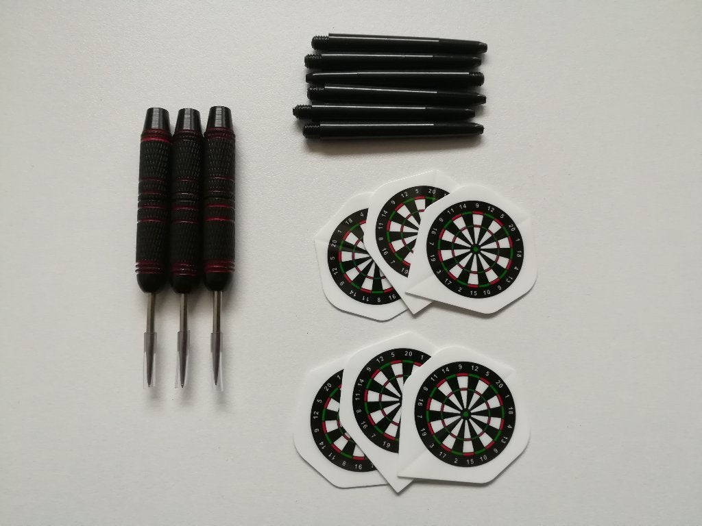 Nieuwe dartpijlen 22 gram zwart/rood, -, -, Nieuw, Ophalen of Verzenden