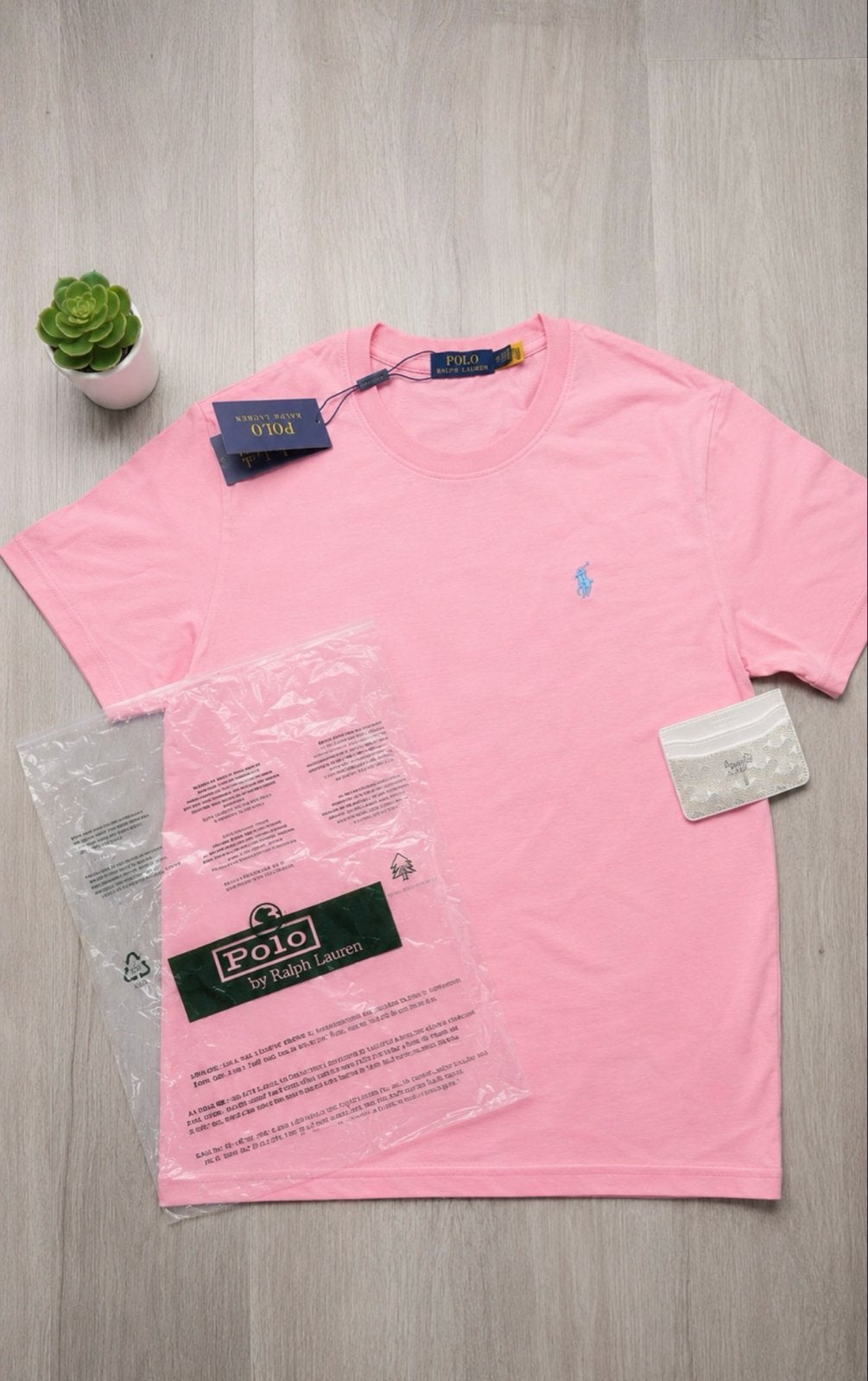 Nieuw roze Ralph Lauren zomer T-shirt maat L, Verzenden, Nieuw, Maat 52/54 (L), Roze