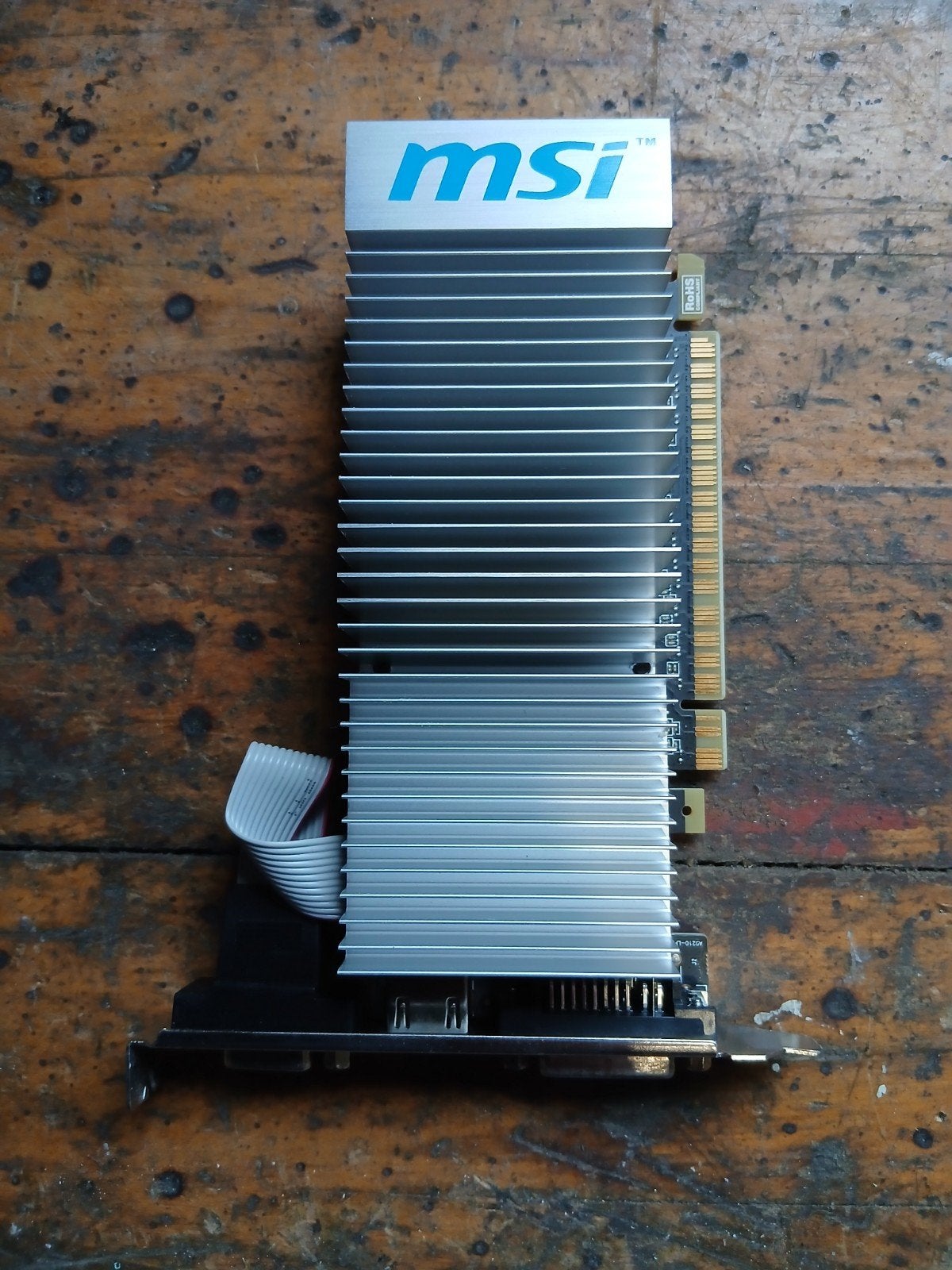 MSI N210-TC1GD3H/LP Grafische Kaart - NVIDIA GeForce 210, Computers en Software, Videokaarten, Hoofdweg 125, Gebruikt, Ophalen of Verzenden