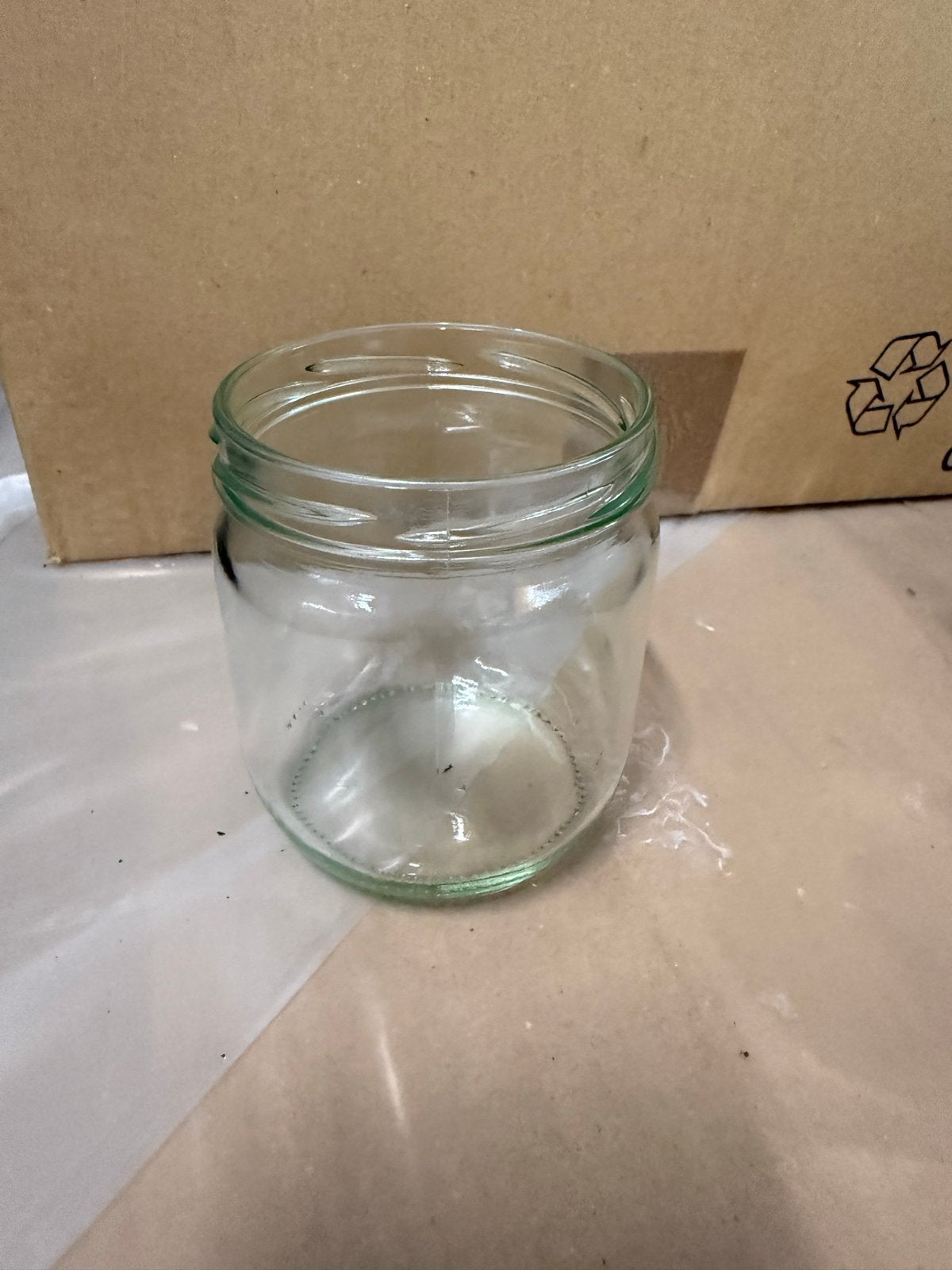 Glazen potten met deksel - 1859 stuks, Ophalen, Met deksel, Rond, Glas
