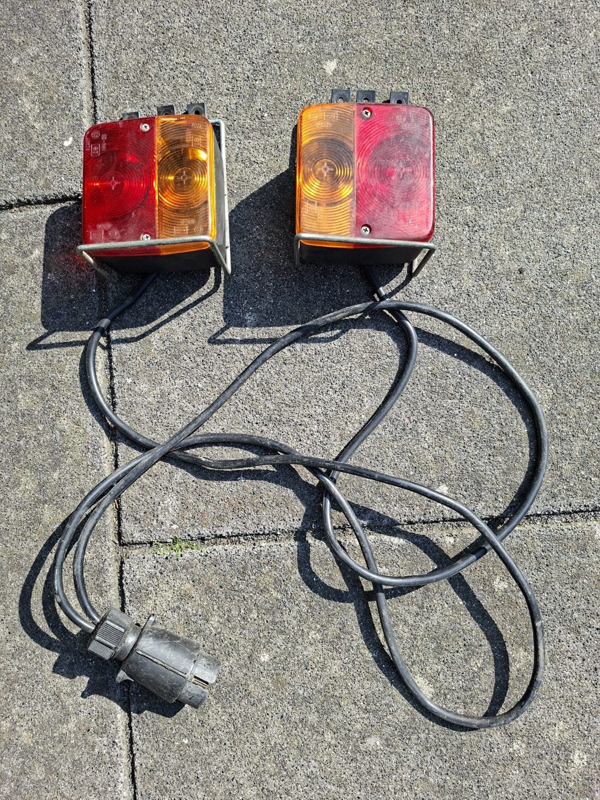 Achterlichten voor aanhangwagen of fietsendrager, Ophalen, Gebruikt