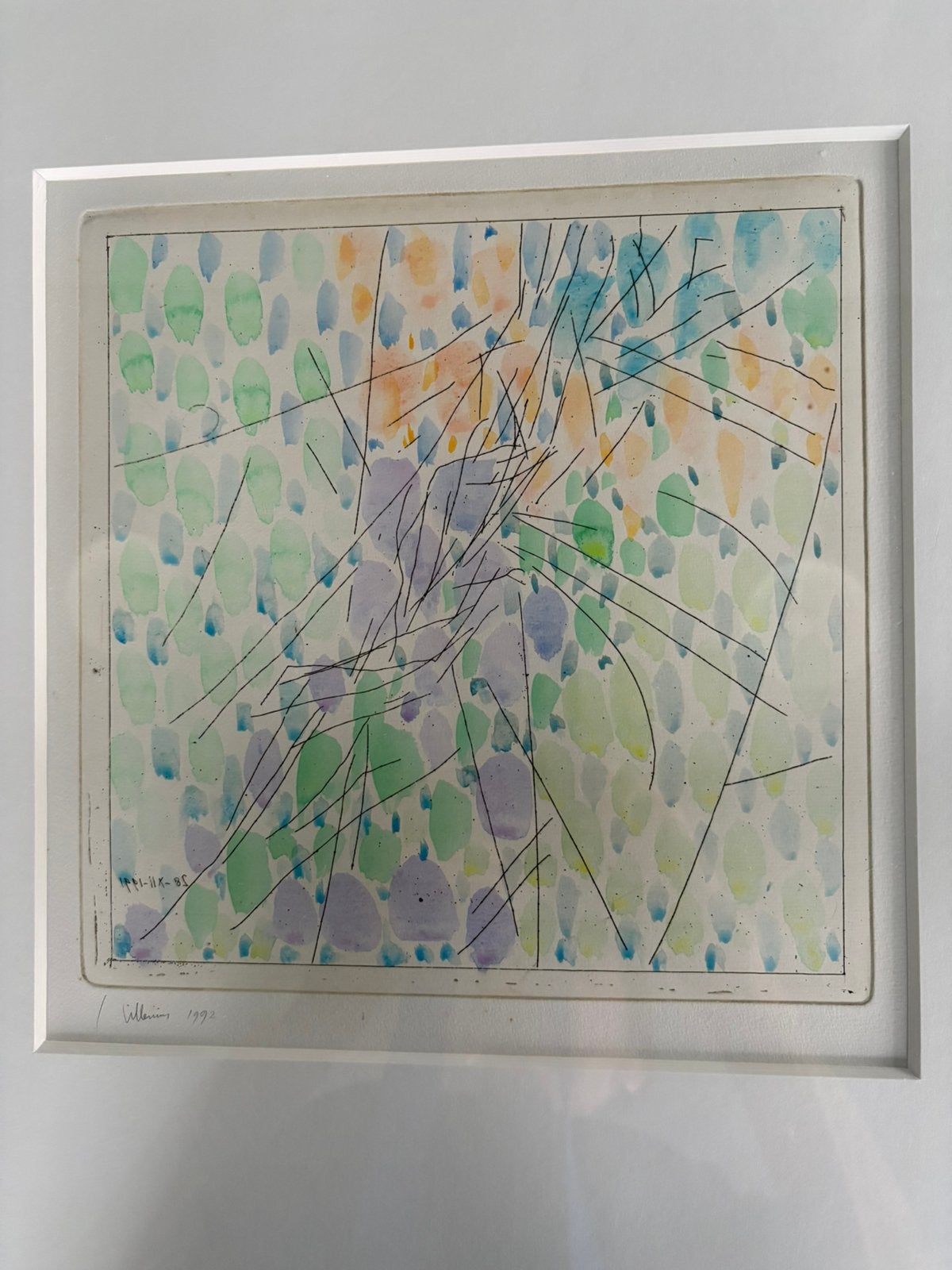 Jaap Hillenius, ingekleurde ets, 1993, Ophalen