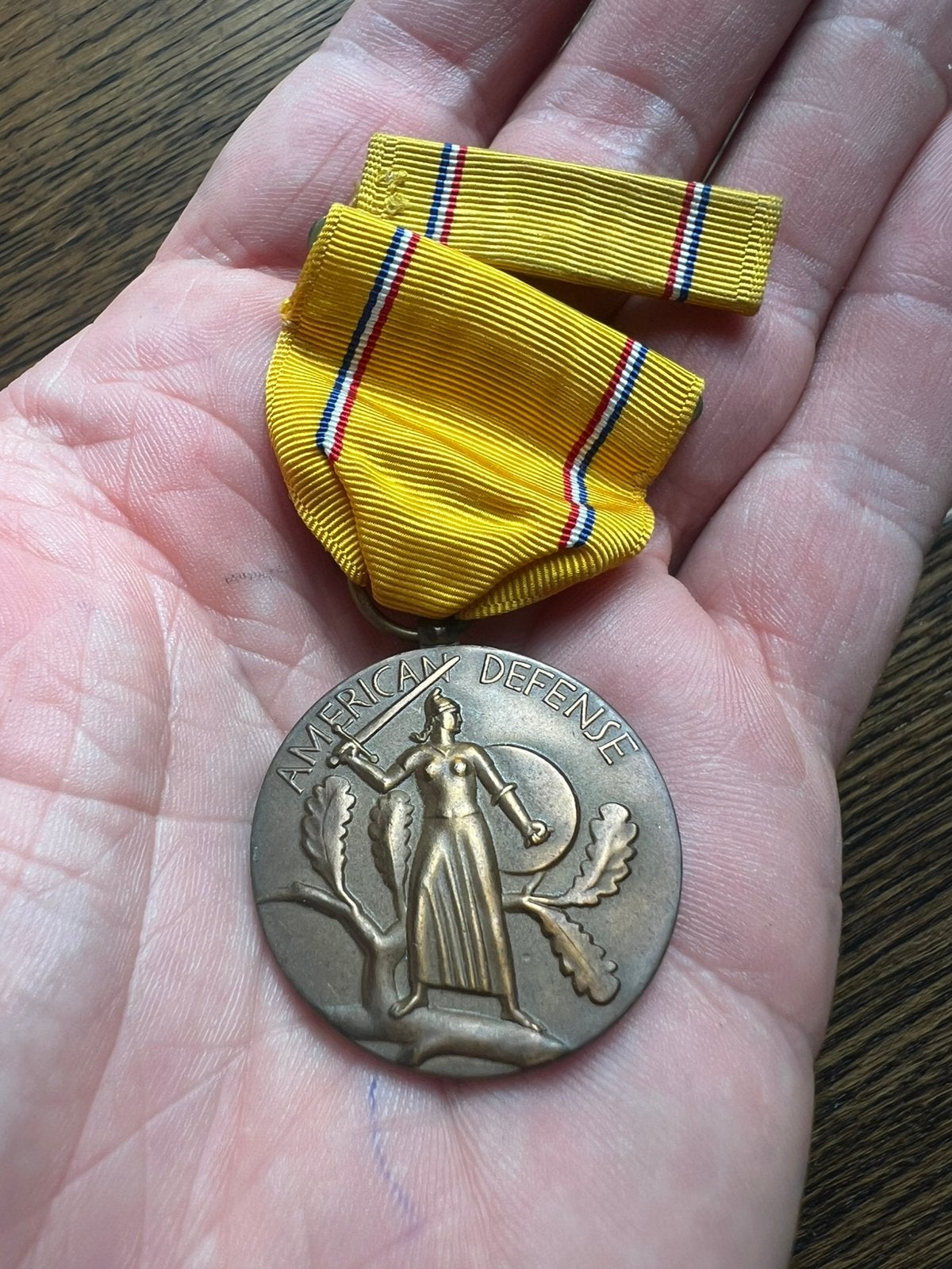 WO2 Amerikaans Defense medal met baton, Amerika, Verzenden, Boek of Tijdschrift