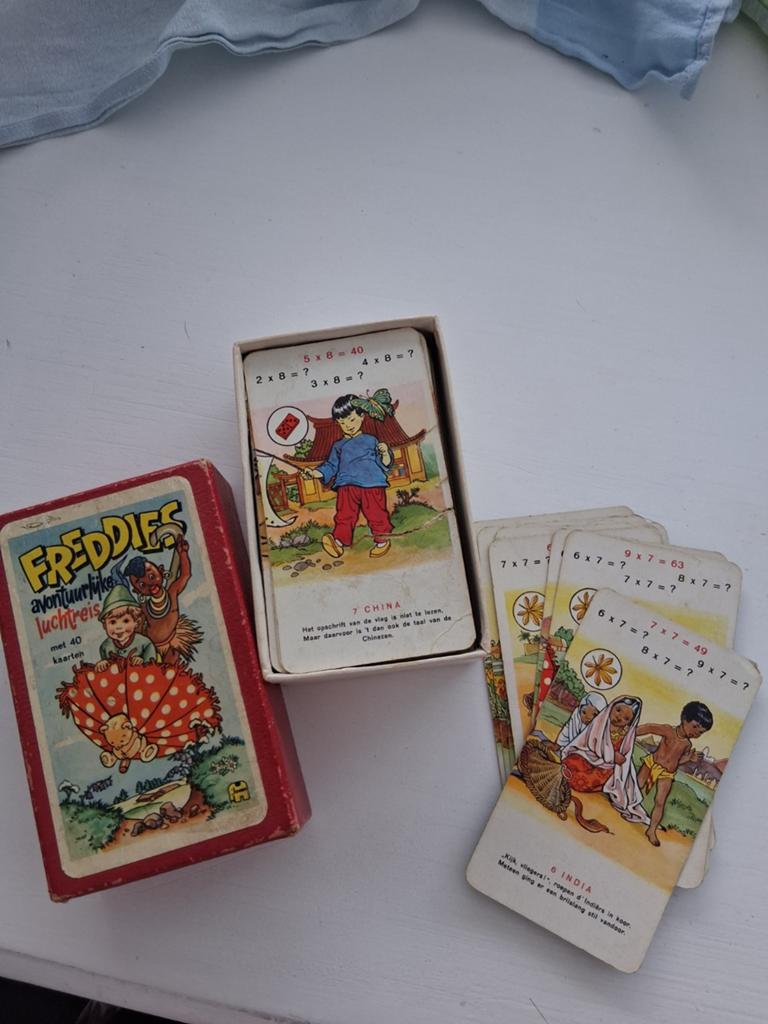 Vintage Freddies Avontuurlijke Luchtreis Kaartspel, Ophalen of Verzenden, Gebruikt, Jongen of Meisje