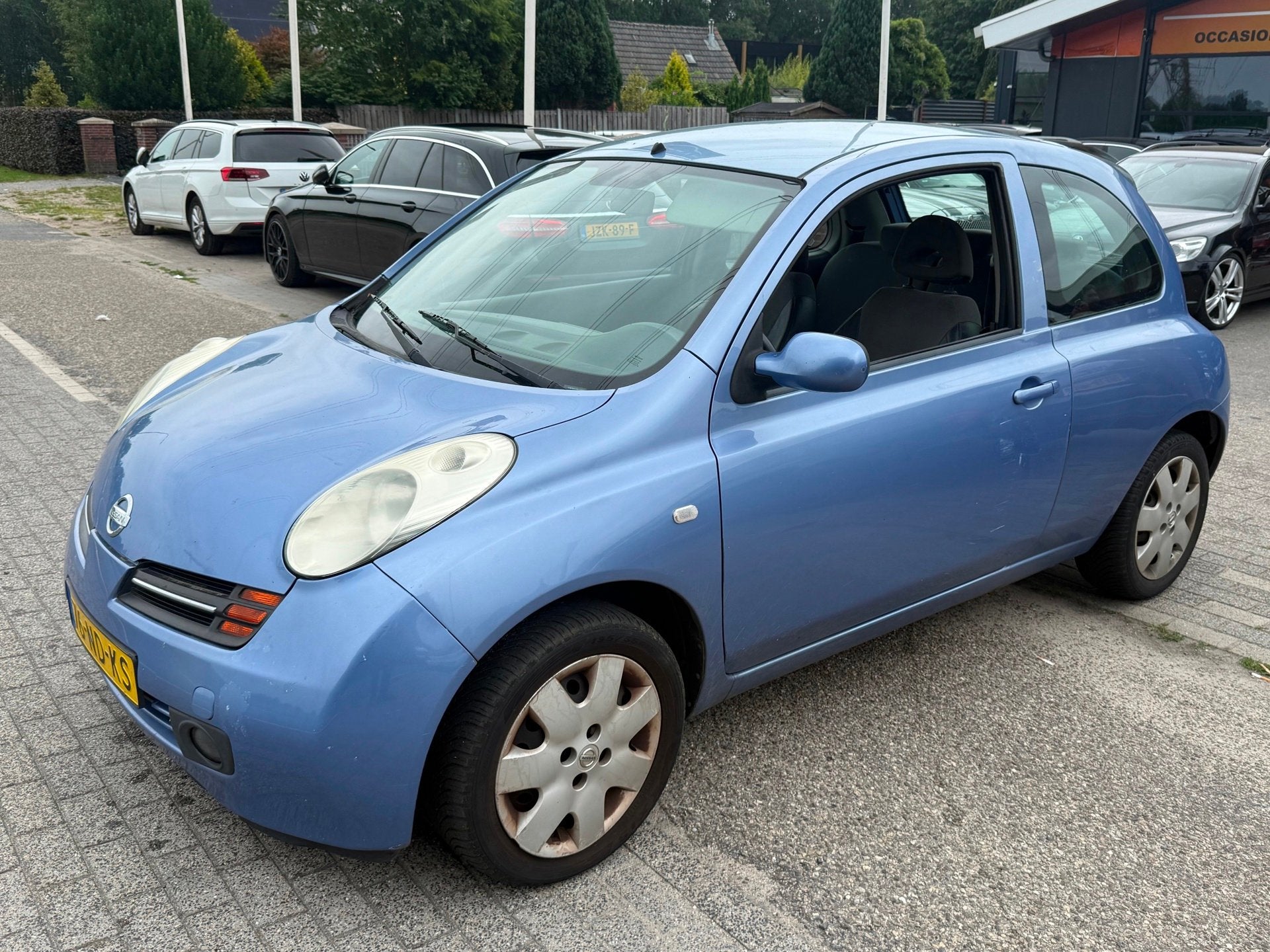 Nissan Micra 1.2 Tekna AIRCO/APK 5-1-2027/RIJDT PERFECT!, Auto's, Voorwielaandrijving, Stof, Gebruikt, 4 cilinders