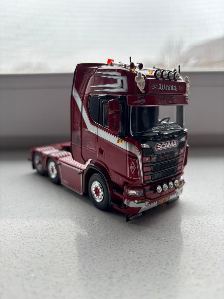 Tekno Weeda oldskool gangsters, Hobby en Vrije tijd, Modelauto's | 1:50, Ophalen of Verzenden, Nieuw, Bus of Vrachtwagen, Tekno