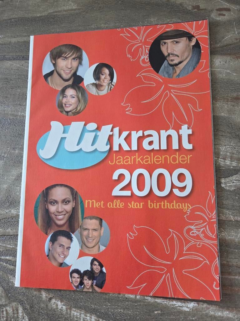 Hitkrant Jaarkalender 2009 - Artiesten foto's, Ophalen of Verzenden, Nieuw, A4 of kleiner, Film en Tv