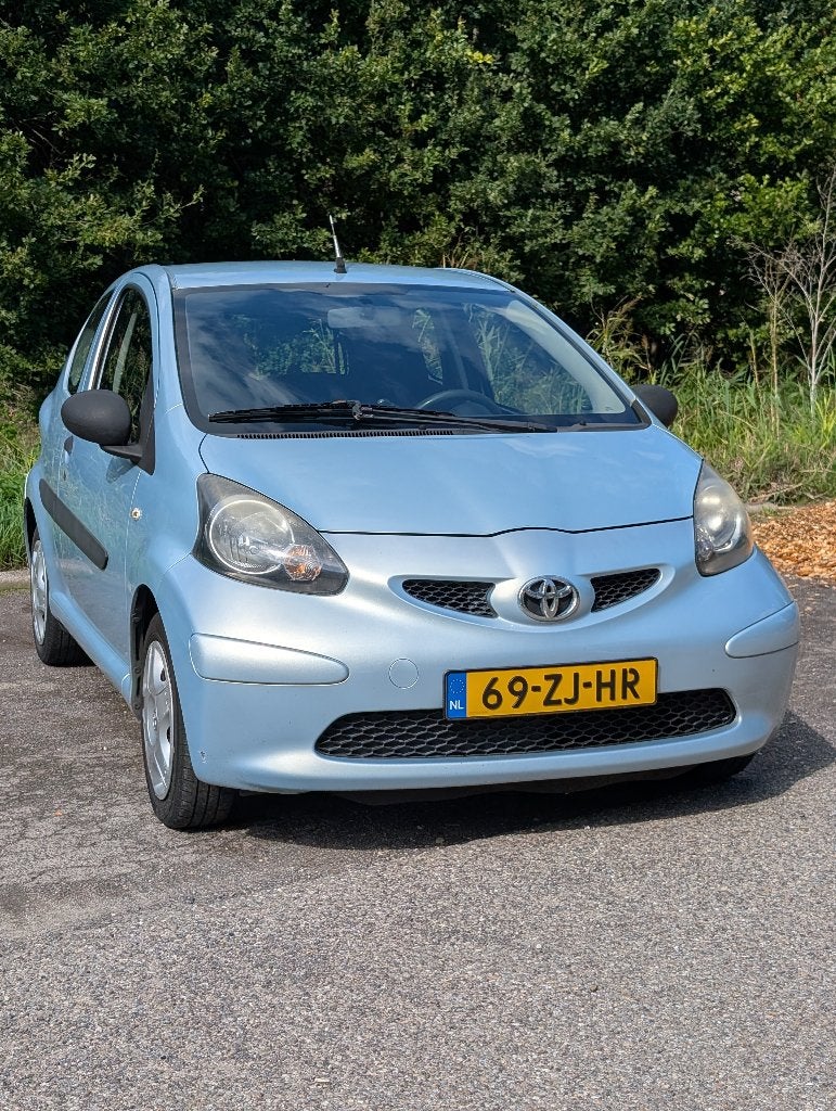 Toyota Aygo 1.0 12V Vvt-i 3DRS MMT 2008 Blauw | APK 04-2027, Voorwielaandrijving, Stof, Zwart, 68 pk