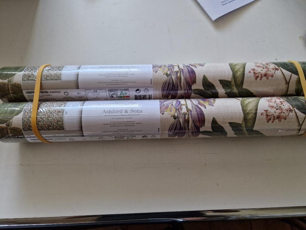 Behang Bloemetjes, Huis en Inrichting, Stoffering | Behang, Ophalen, Minder dan 10 m²