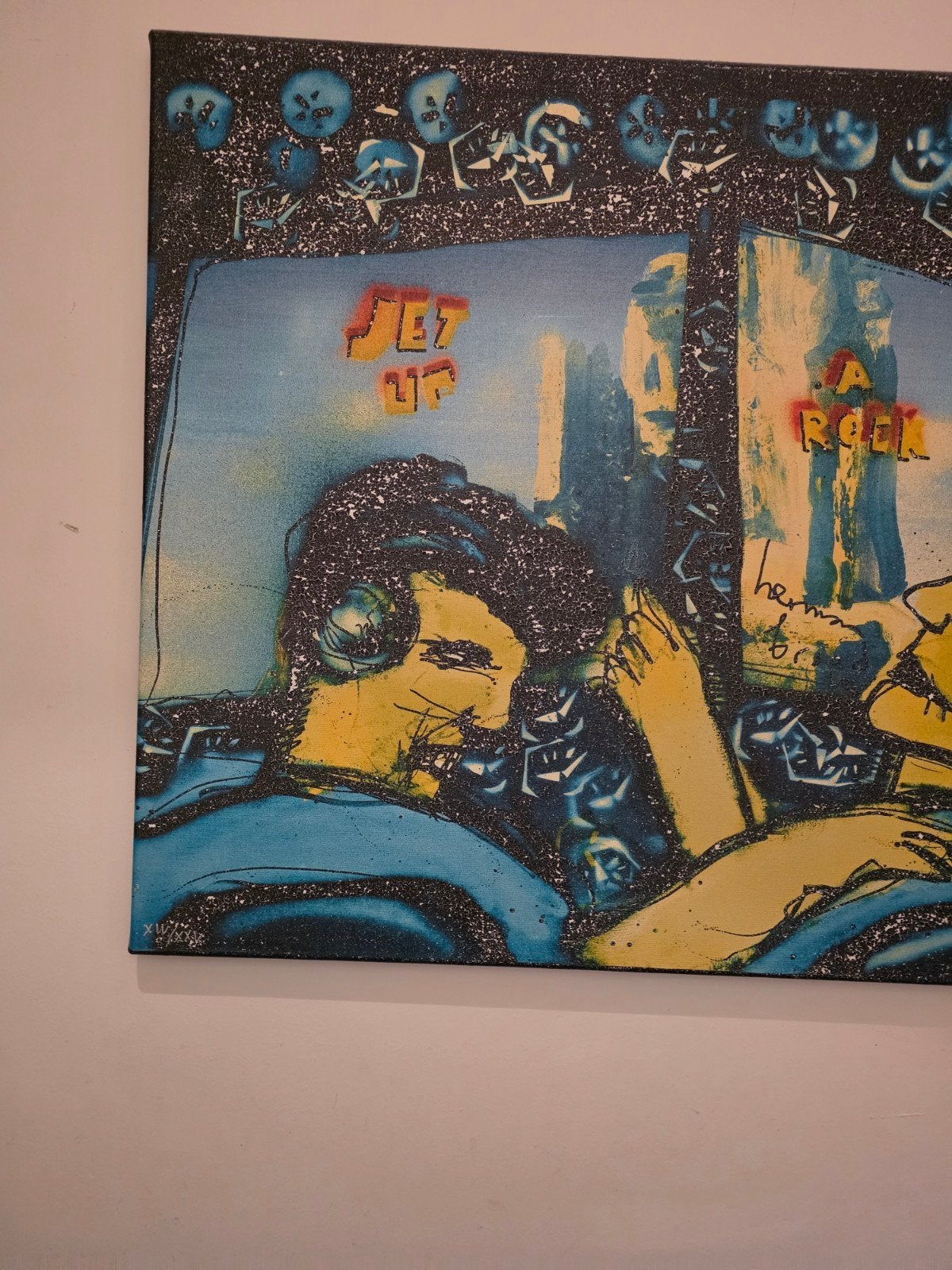 Herman Brood - 'Jet Up A Rock' Zeefdruk, Figuren, Papier/karton, Zeefdruk, Ophalen of Verzenden
