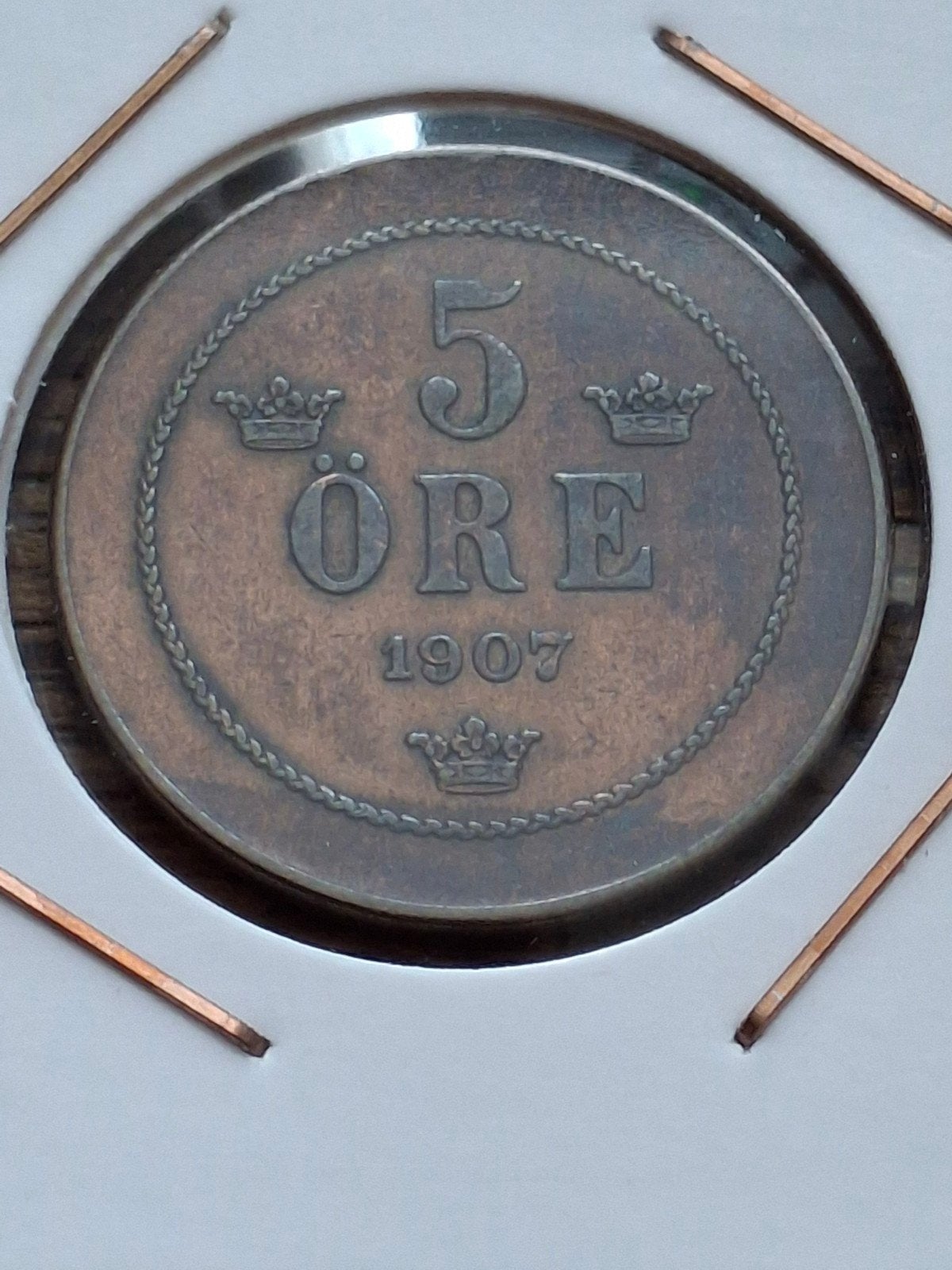 Zweden 5 Ore 1907, Verzenden, Overige landen