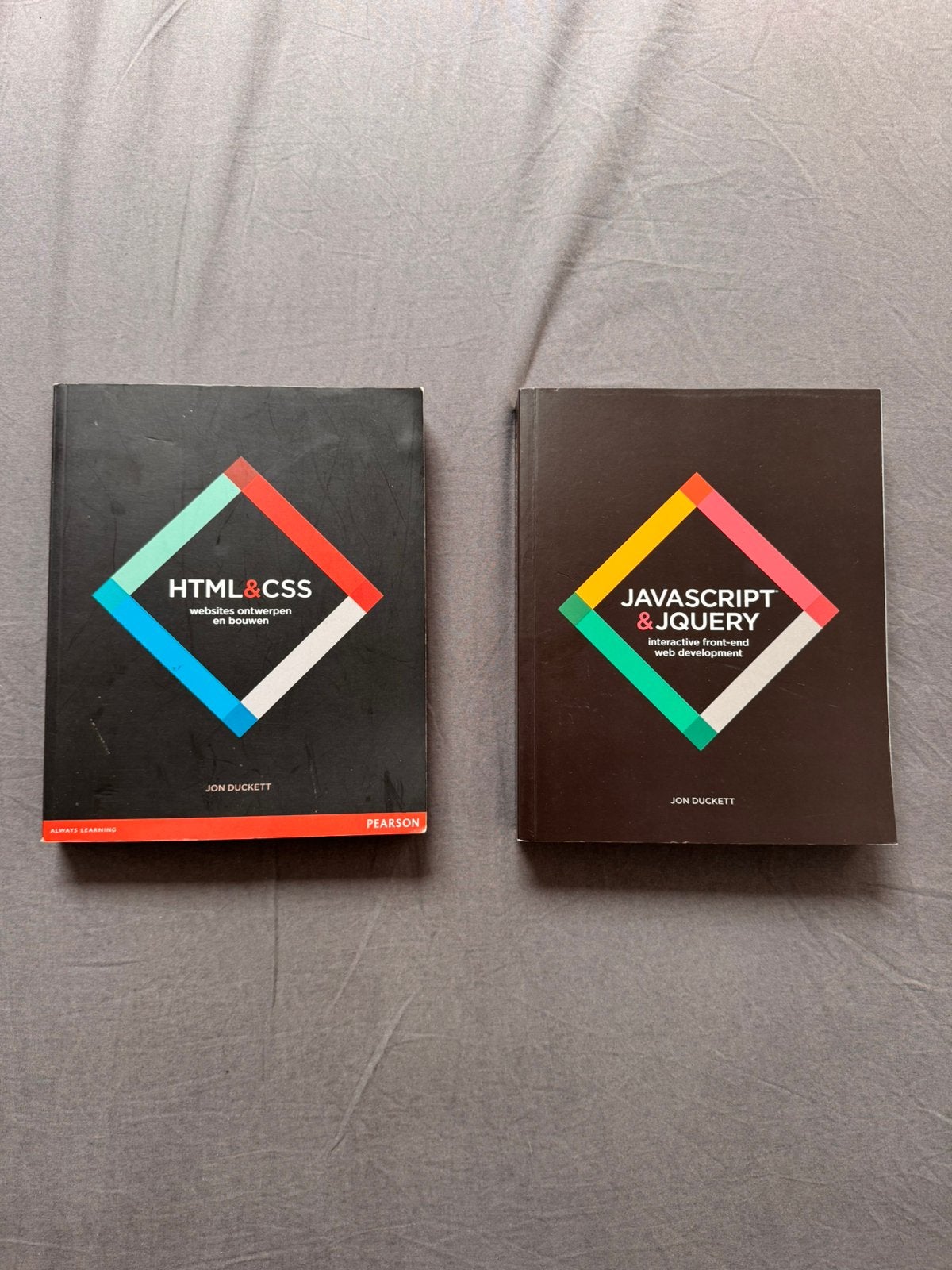 Boeken HTML&CSS en Javascript&jquery, Ophalen, Beta, Zo goed als nieuw, HBO
