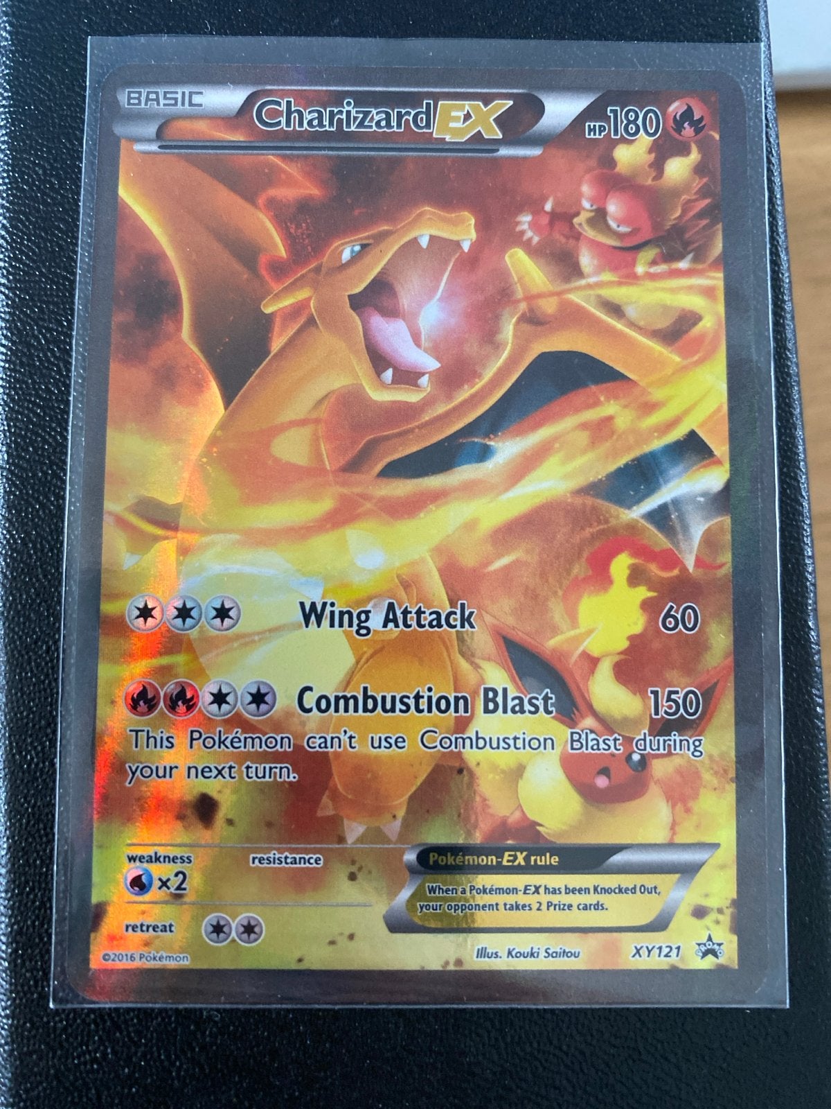 Pokémon Charizard EX XY121 Promo Kaart - Zo goed als nieuw, Ophalen of Verzenden, Zo goed als nieuw, Losse kaart