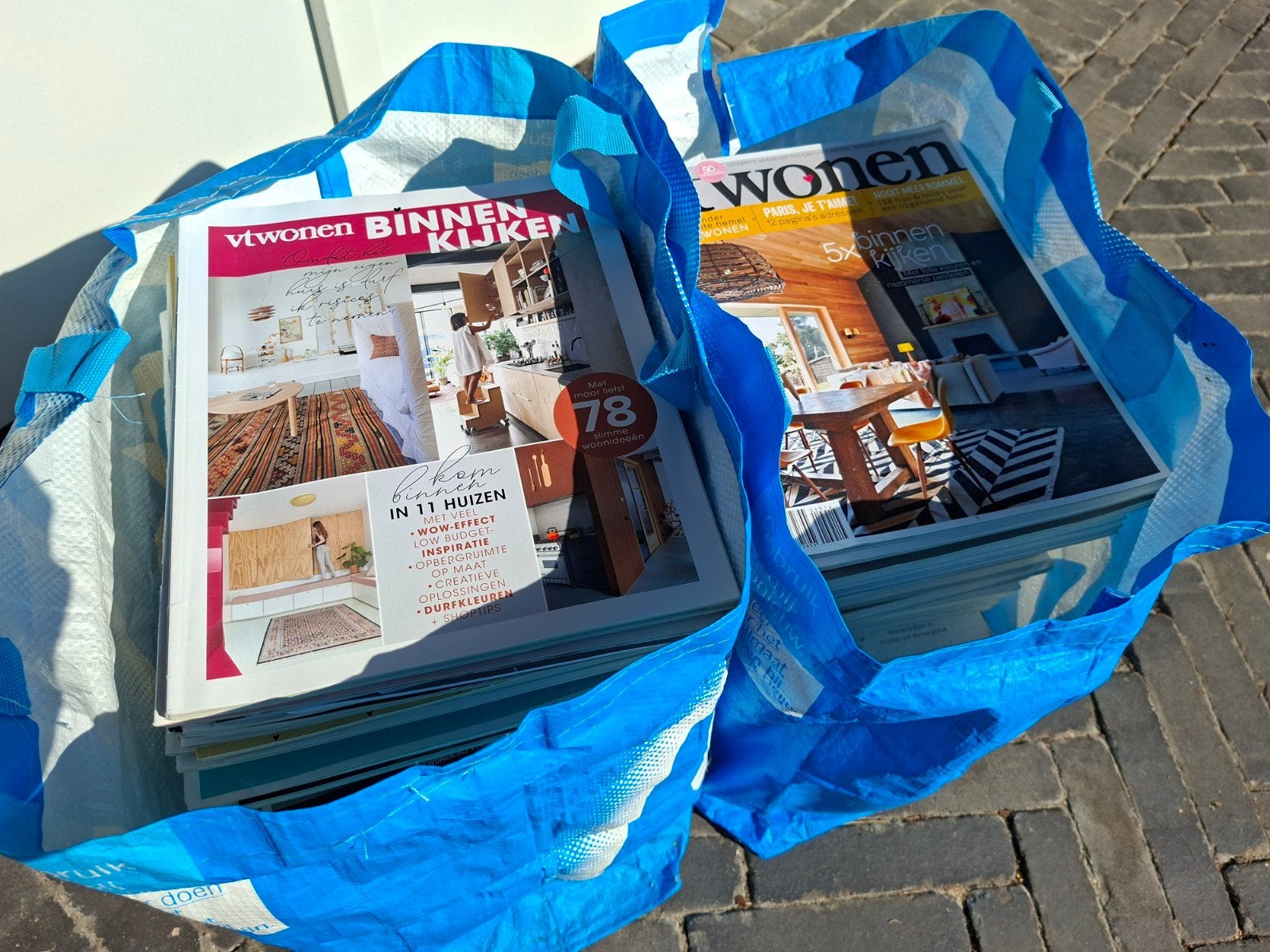 VT Wonen - 2 grote tassen vol (minimaal 120 stuks), Ophalen, Gelezen, Overige typen
