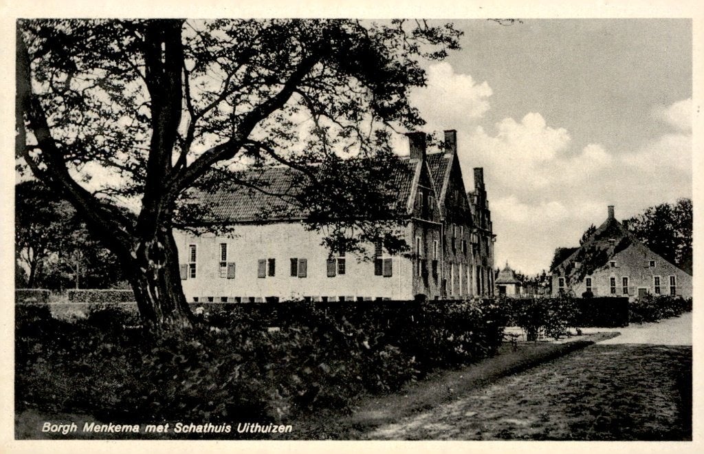 Uithuizen Borgh Menkema met Schathuis # 791, Ophalen of Verzenden, 1920 tot 1940, Ongelopen