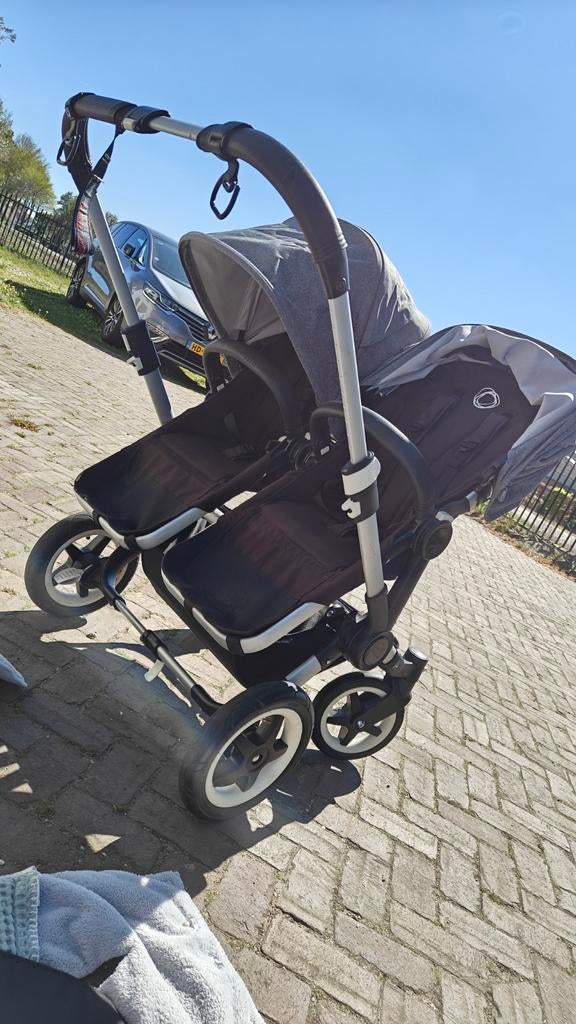 Bugaboo Donkey Duo - Overcomplete Set ZGAN, Ophalen, Bugaboo, Zo goed als nieuw, Duowagen