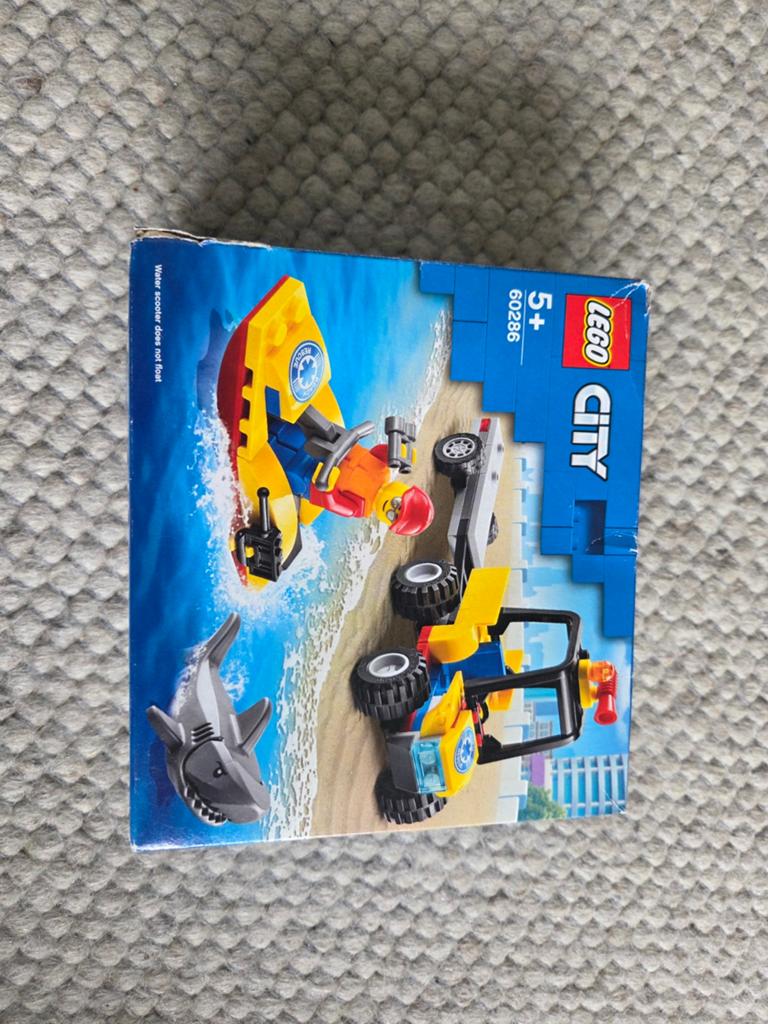 LEGO City 60286 Strandreddings-ATV met jetski en haai, City, Lego, Ophalen of Verzenden, Zo goed als nieuw