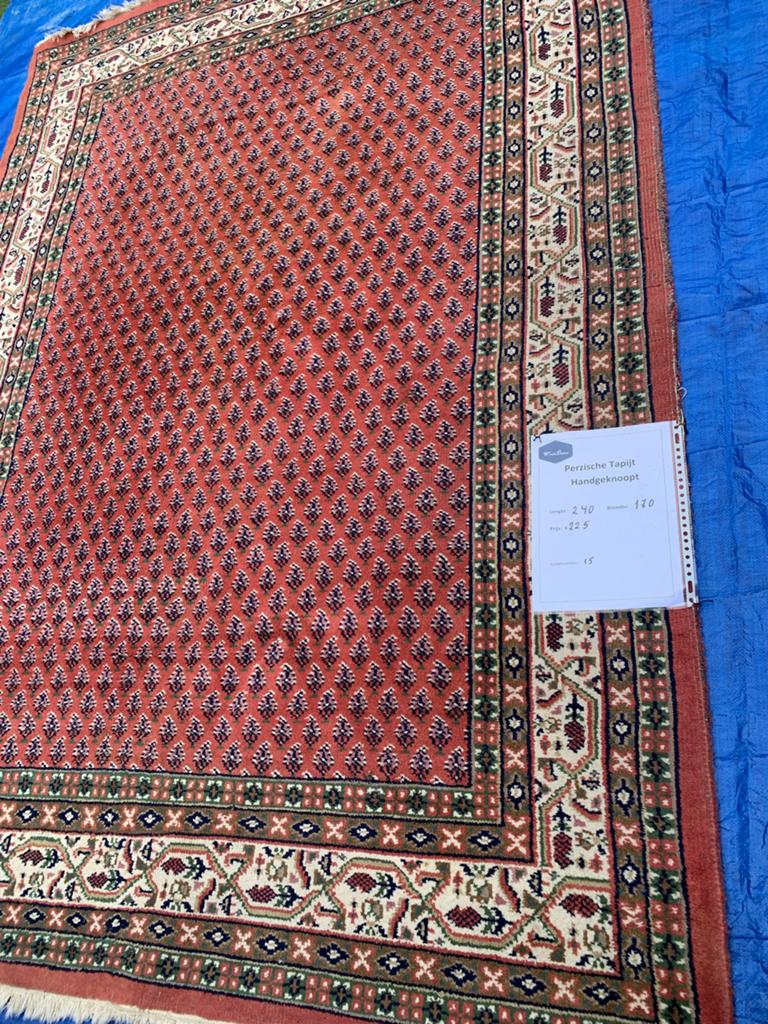 Prachtig Handgeknoopt Perzisch Tapijt - 240x170 cm, Ophalen, 150 tot 200 cm, 200 cm of meer, Zo goed als nieuw