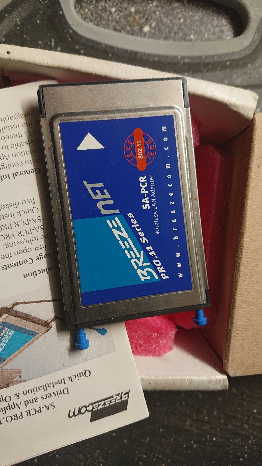 Vintage Breezecom pcmcia wifi adapter, Ophalen of Verzenden, Breezecom