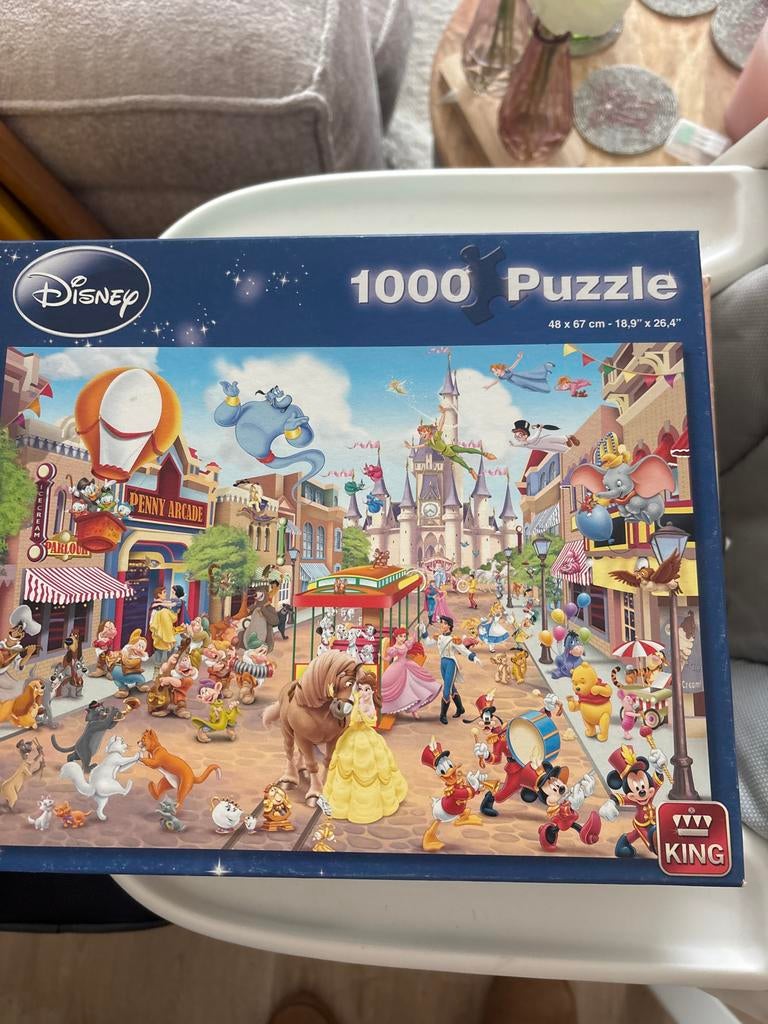 Disney 1000 Stukjes Puzzel met Diverse Figuren, Ophalen of Verzenden, Meer dan 50 stukjes, Zo goed als nieuw, 6 jaar of ouder