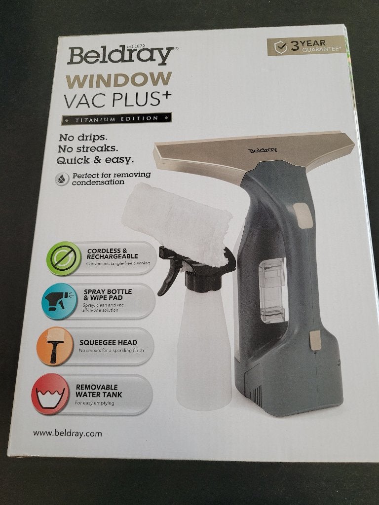 Beldray Window Vac Plus+ Raamwisser, Huis en Inrichting, Ophalen of Verzenden, Raamwisser of Trekker