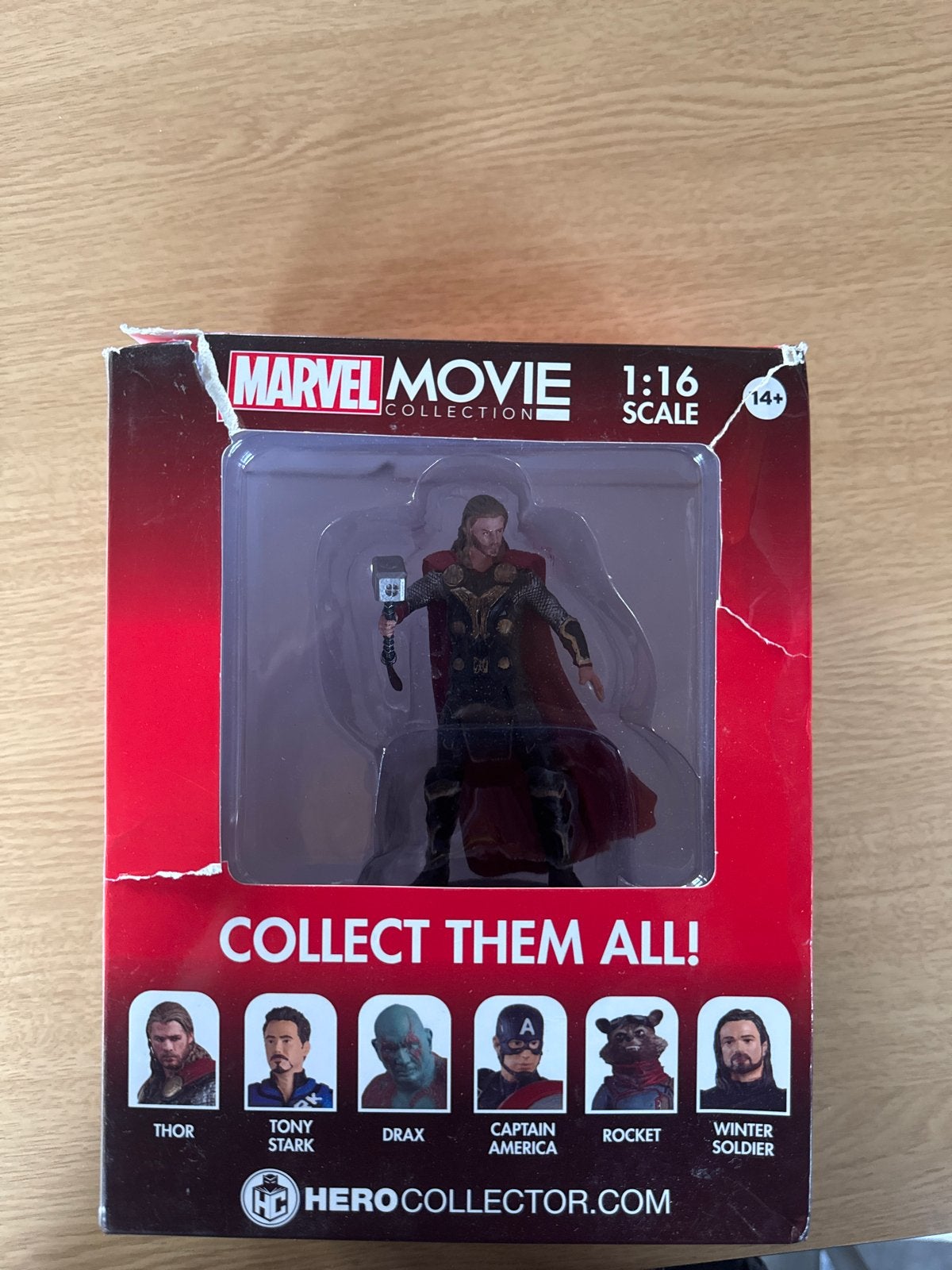 Thor Eaglemoss Marvel Movie Collection Figurine (doosje besc, Ophalen of Verzenden, Gebruikt