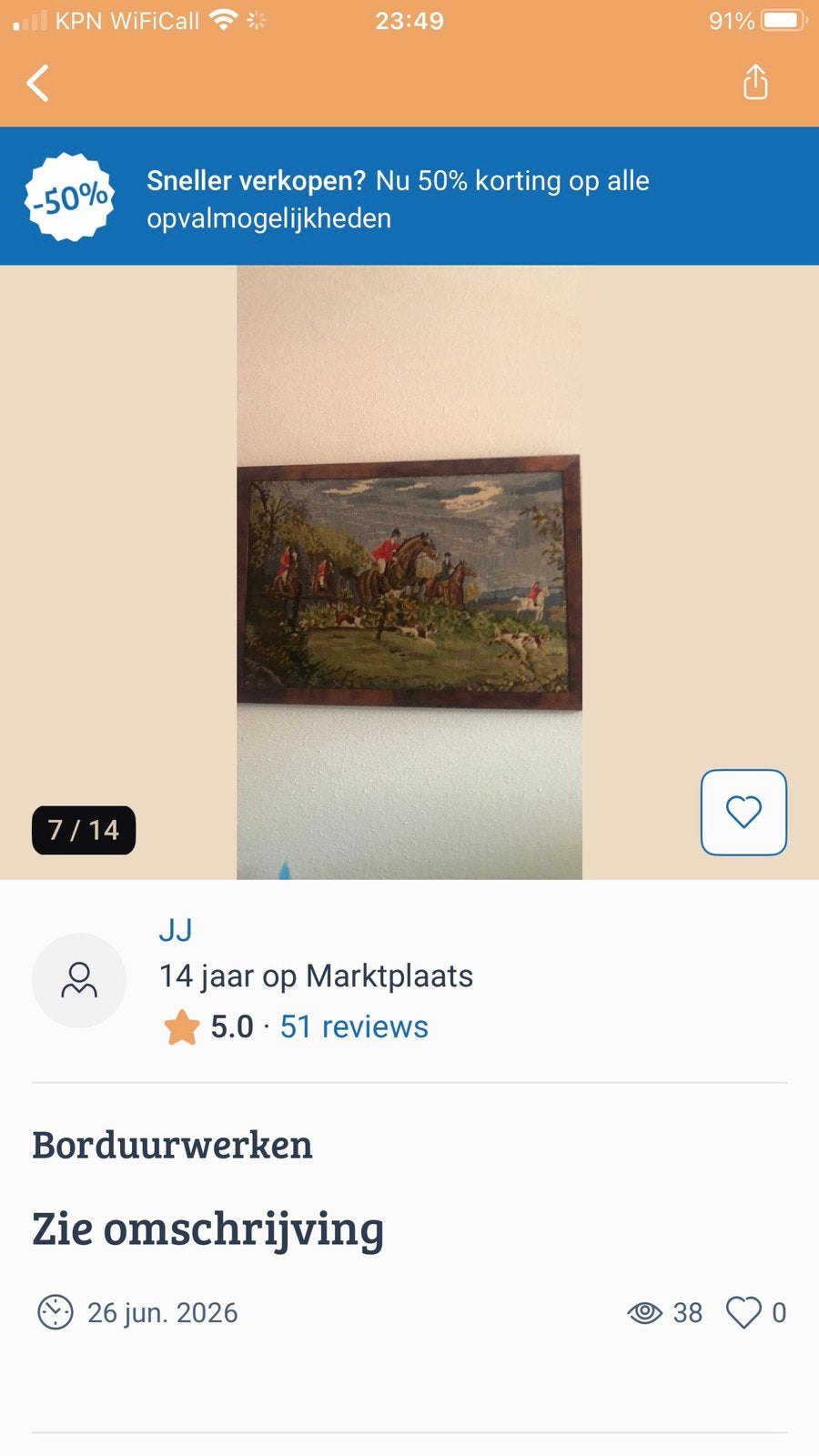 Borduurwerk, Ophalen, Zo goed als nieuw, Overige typen