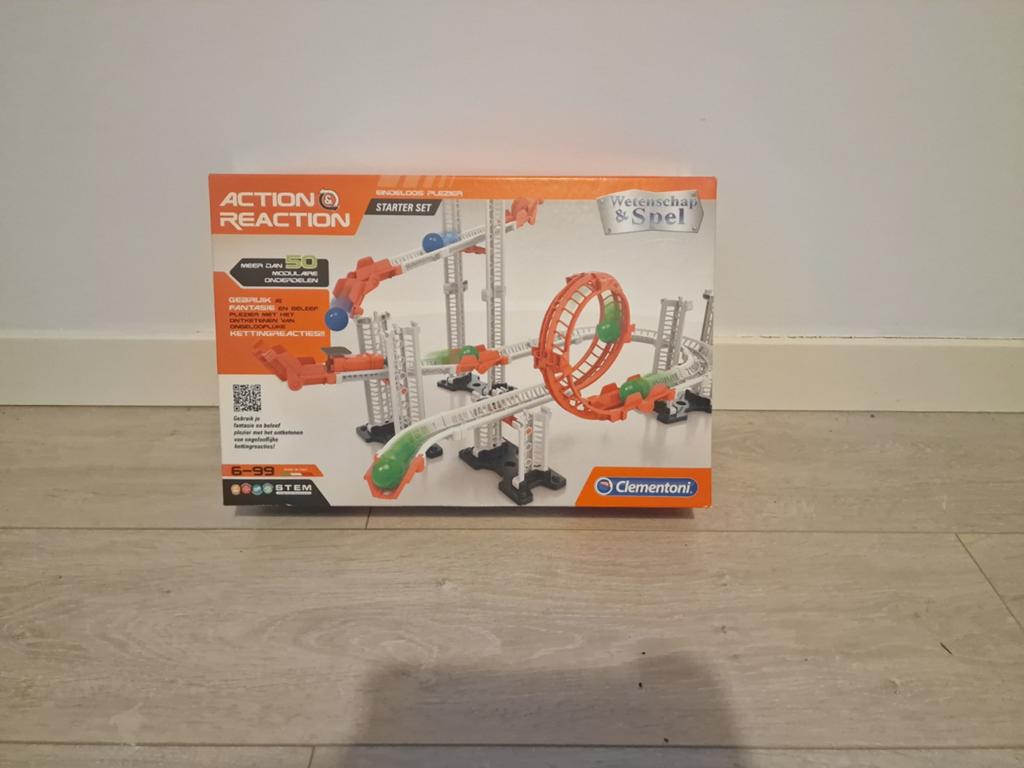 Clementoni Action & Reaction Starter Set knikkerbaan, Ophalen of Verzenden, Gebruikt, Overige merken