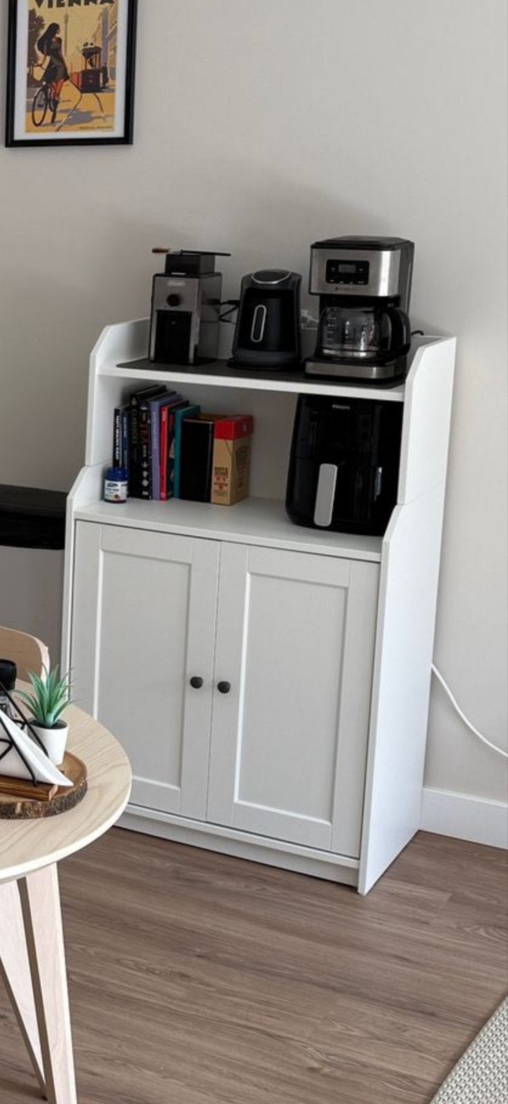 IKEA HAUGA Kast met 2 deuren, wit, 70x116 cm, Huis en Inrichting, Kasten | Overige, Ophalen, Gebruikt