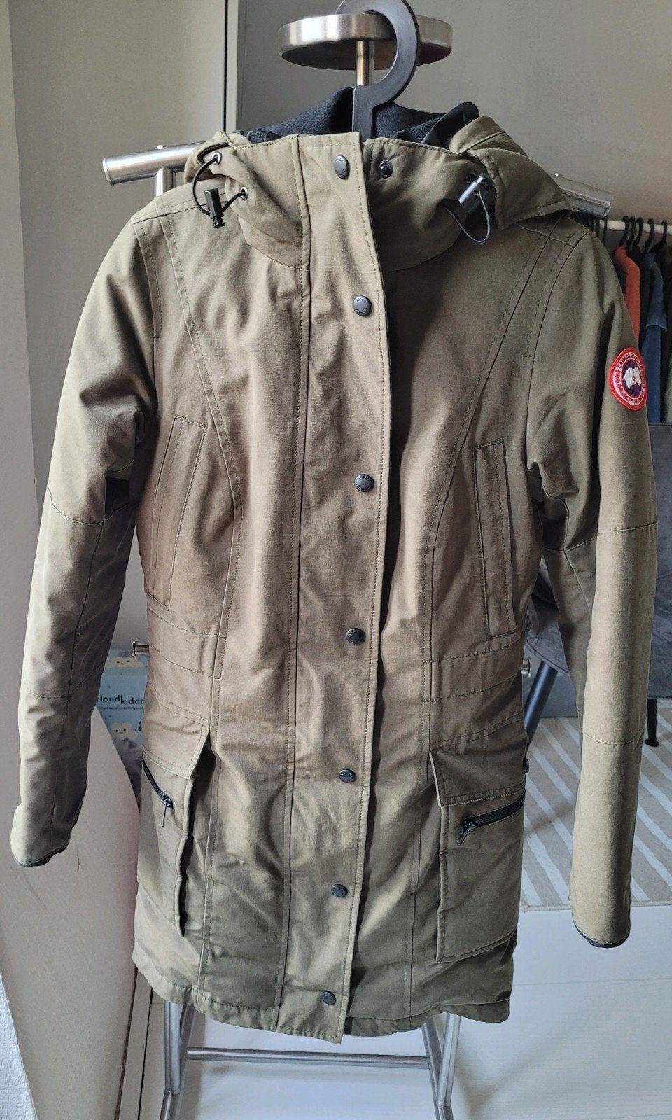 Canada Goose Damesparka - Kaki/Olijfgroen - Maat 34/XS, Canada Goose, Ophalen of Verzenden, Maat 34 (XS) of kleiner, Gedragen