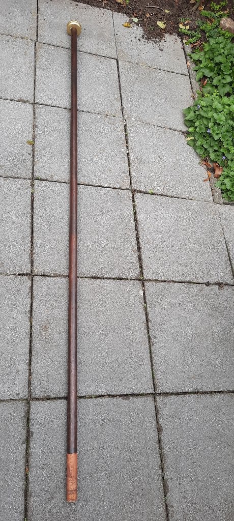 Houten vlaggenstok, Ophalen, Gebruikt