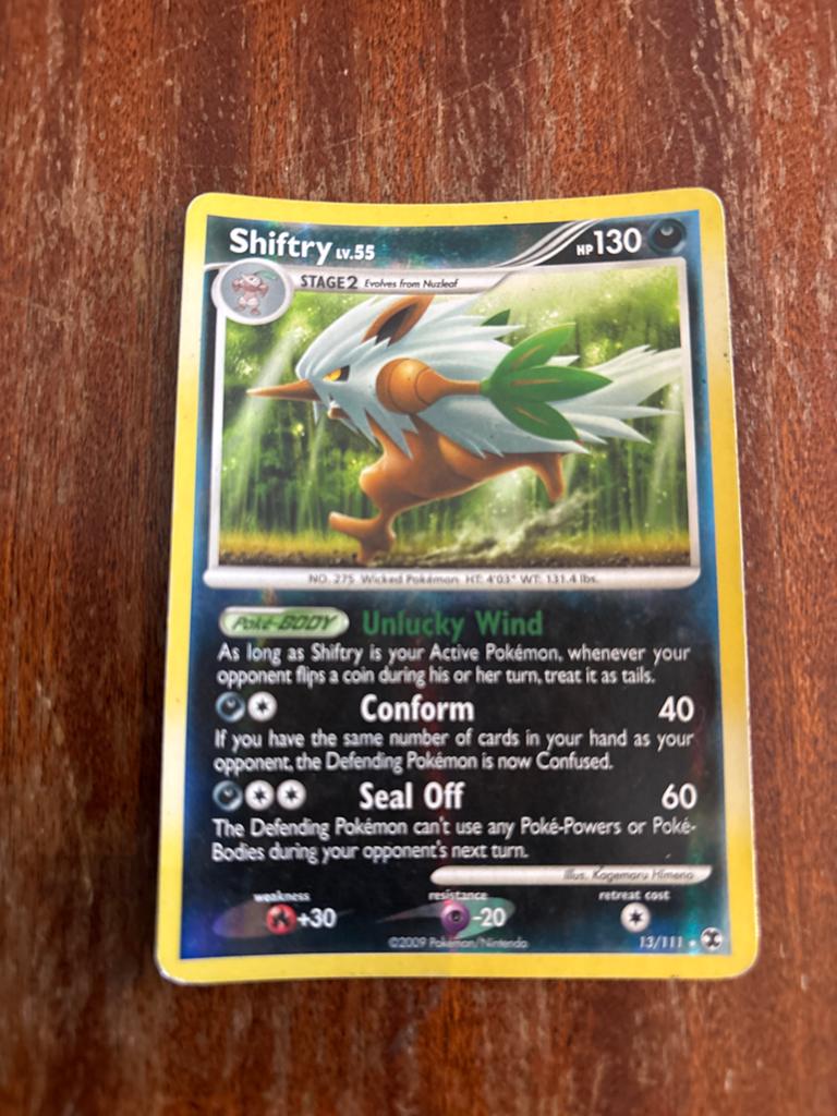 Pokémon Kaart: Shiftry Lv.55 HP130 - Zeldzaam, Hobby en Vrije tijd, Verzamelkaartspellen | Pokémon, Ophalen of Verzenden, Zo goed als nieuw