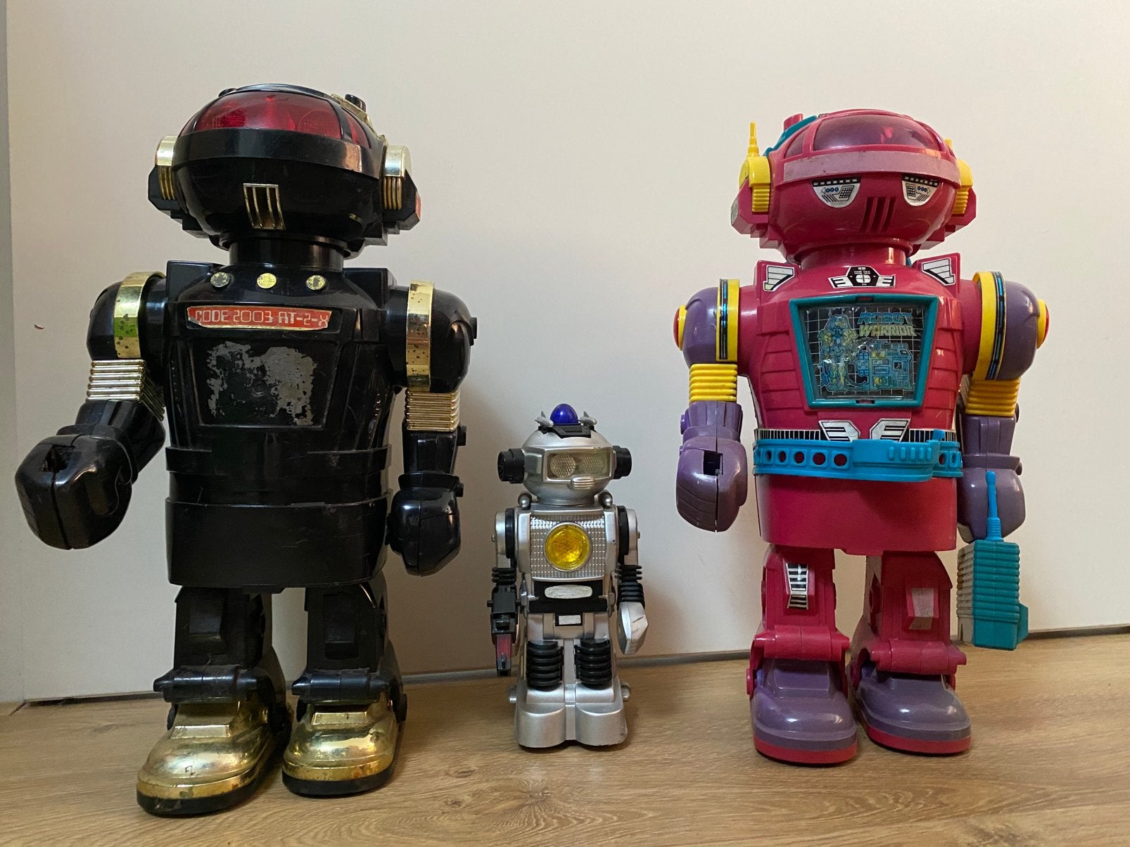 3 decoratieve robots robotten retro vintage jaren 80, Ophalen of Verzenden, Huis en Inrichting