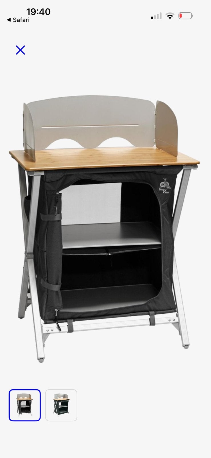 Defa Easy Folding Kooktafel 75x49x82 - Zo goed als nieuw, Caravans en Kamperen, Ophalen, Zo goed als nieuw