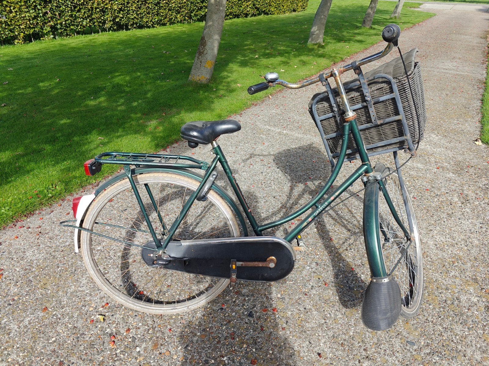 Gazelle Populair Damesfiets met Mand - Gebruikt, Fietsen en Brommers, Ophalen, Terugtraprem, Gebruikt, Versnellingen