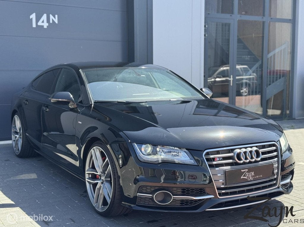 Audi A7 Sportback 3.0 TDI BiT Quattro S Edition 313PK, Euro 5, Gebruikt, 4 stoelen, Zwart