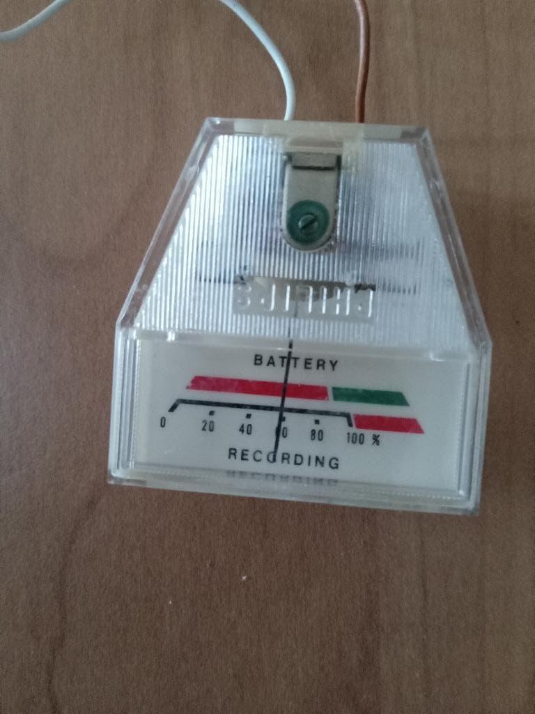 vu meter Philips battery / Recording, Verzenden, Philips