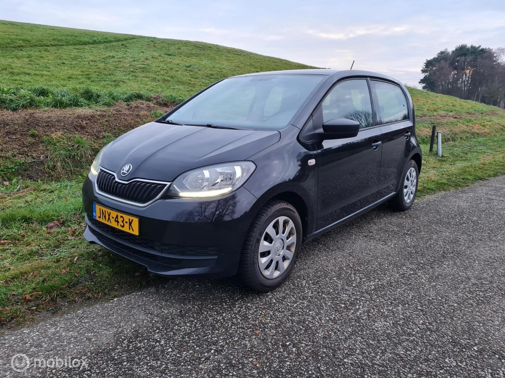 Skoda Citigo 1.0 Ambition, Airco, 5-Deurs, Goed Onderhouden, Voorwielaandrijving, Bluetooth, Stof, Gebruikt