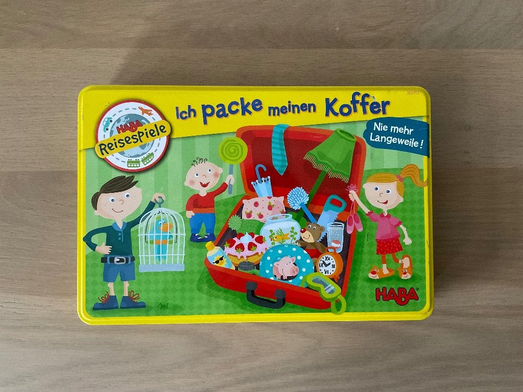 Haba Reisspel Ik Pak mijn Koffer, Ophalen of Verzenden, Zo goed als nieuw, Ontdekken