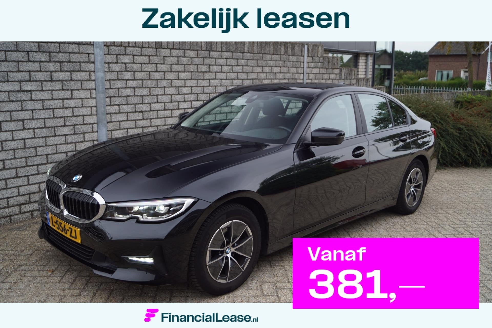 BMW 3-serie 320i Business Edition Autom Navi Clima Apple Car, 1998 cc, Gebruikt, 4 cilinders, Zwart