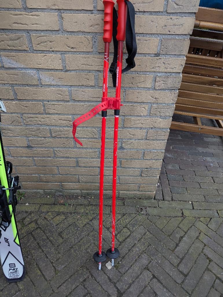 Komperdell verstelbare skistokken tot 105cm, Sport en Fitness, Overige merken, Gebruikt, Stokken, 100 tot 140 cm