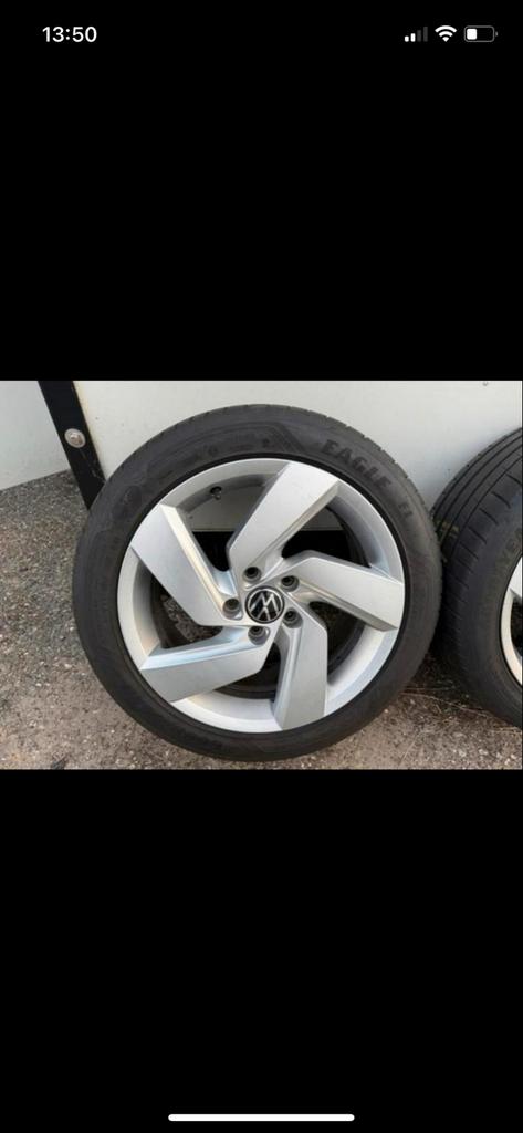 VW Velgen met Banden 17 inch golf 8, Ophalen, Gebruikt, Banden en Velgen, 17 inch