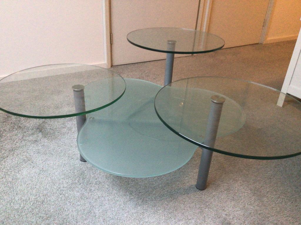 Glazen salontafel, Ophalen, Zo goed als nieuw