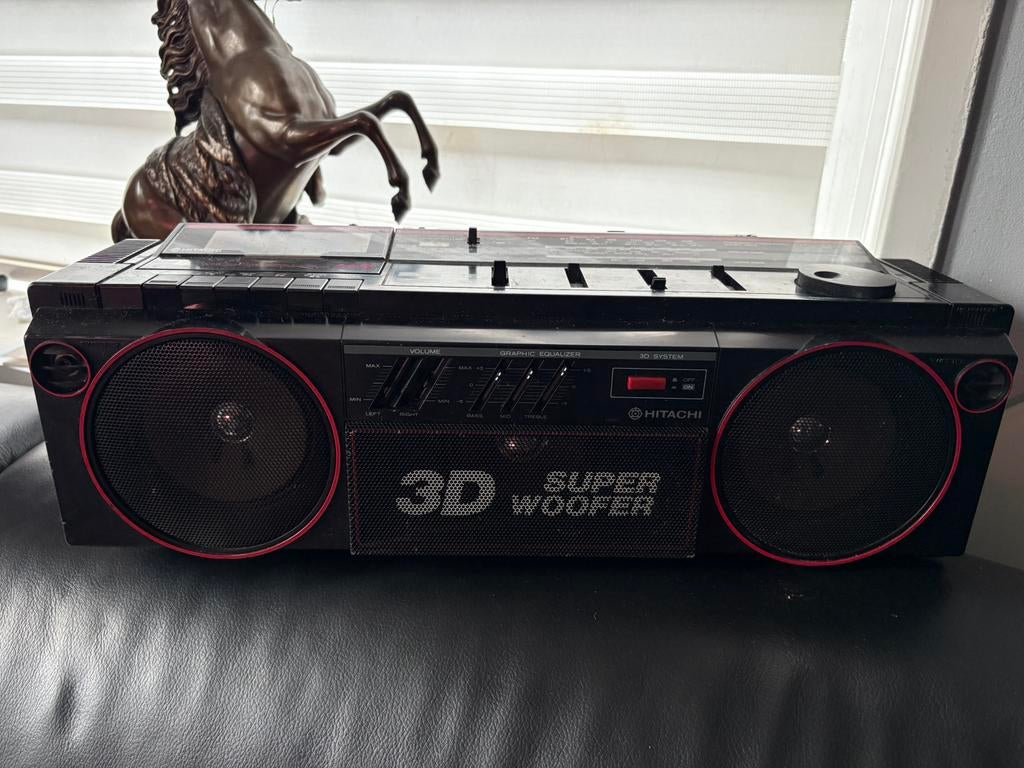 Vintage Hitachi TRK-3D2E Super Woofer, Auto diversen, Autospeakers, Zo goed als nieuw, Ophalen of Verzenden