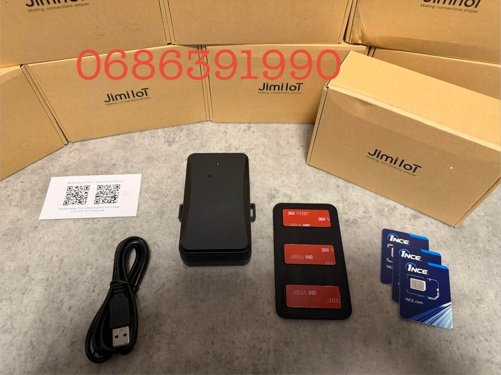 JimiIoT GPS tracker incl SIM en 10 jaar tracking – nieuw