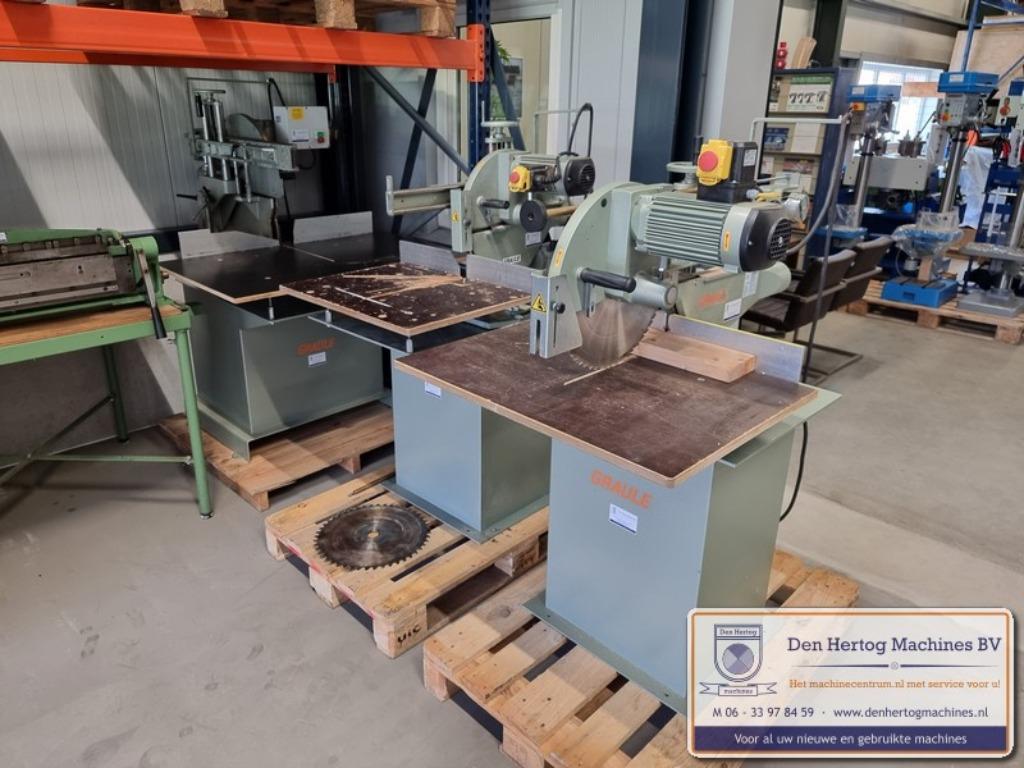 --Gezocht-- Graule ZS 170N 3kW 400V afkortzaag Germany, Doe-het-zelf en Verbouw, Gereedschap | Zaagmachines, Gebruikt, Afkortzaag