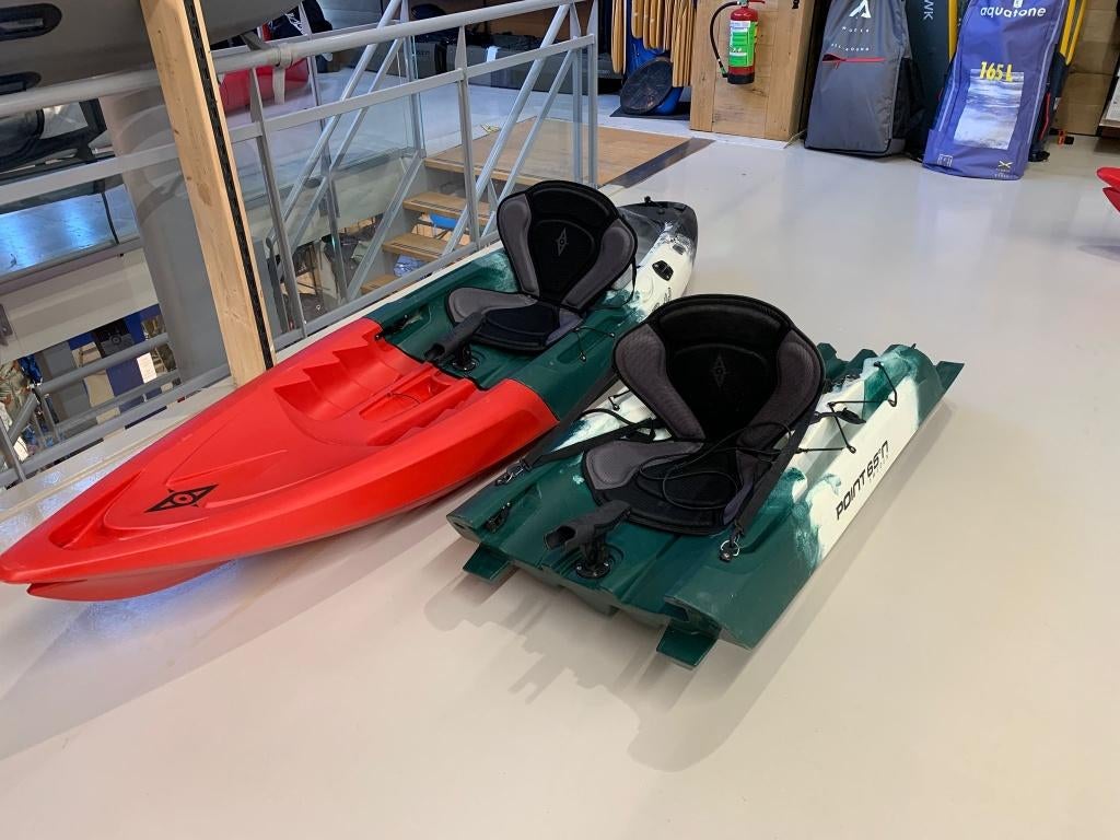 Point 65 Tequila Tandem Angler Deelbare Viskayak, Ophalen, Gebruikt, 2-persoons